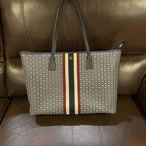 Tory Burch Brown and Black Tote